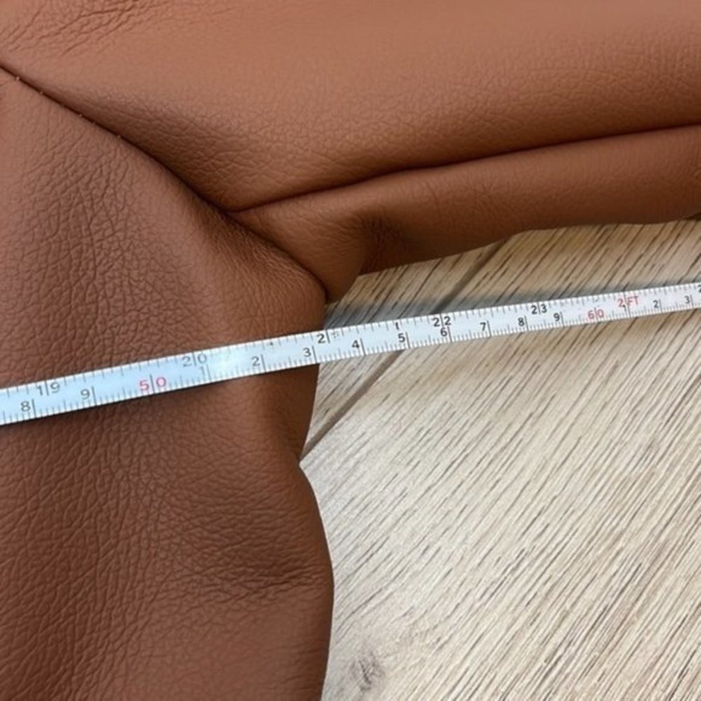 a.n.a. Brown Imitation Leather Coat with Faux Fur Size Large NWT - Picture 13 of 14